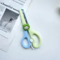 Cute cartoon safety scissors with frog design, ideal for DIY crafts and office work. - Little Frog