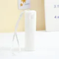 Mini tragbare weiße Sprühflasche mit Band, Reise Taschenformat leerer Behälter für Parfum Tonikum. - Tragemodell / Weiß
