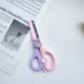 Cute cartoon kids safety scissors for DIY craft, school paper cutting, and hand ledger. - Rabbit