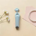 Cute cat paw pendant nail clipper in pastel blue, portable anti-splash manicure grooming tool. - Individual Packaging / Light Blue Paw