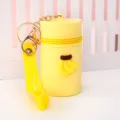 Yellow silicone mini bucket coin purse cute banana keychain earphone storage bag pouch SKU - Yellow Banana