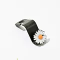 Suederhaken fuer Autositz mit Margerite Dekoration, schwarzer praktischer Auto Organizer. - Weichgummi - Gänseblümchen