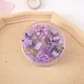 Purple multifunctional stationery set with binder clips, push pins and paper clips in round box. - Combination Set - Purple