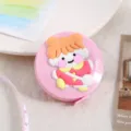 Cute cartoon mini retractable tape measure portable soft tape for body measuring pink variant - Large Little Girl