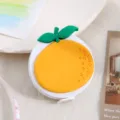 Cute orange shaped mini retractable tape measure portable soft ruler for body tailoring. - Large Orange