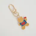 Cute cartoon bear metal keychain with gold clasp, stylish bag pendant and key ring accessory. - Hook Style - Heart Bear