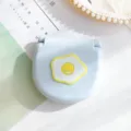 Mini kit de couture portable mignon dessin animé voyage boîte de rangement outil pratique - Œuf au plat