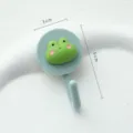 Mignon crochet mural grenouille verte, patère adhésive sans perçage pour clés et décoration. - Grenouille