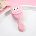 Süße Cartoon große Mund Luftkissen Massage Haarbürste tragbare rosa Styling Haarkamm Werkzeug - Großmaul-Stil mit Griff - Rosa