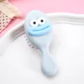 Hellblaue niedliche Cartoon Luftkissen Haarbürste mit grossem Mund für Damen Beauty. - Big-Mouth-Griffmodell - Blau