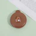 Petite brosse à cheveux pliante portable avec design d'ours mignon, peignoirs de voyage compacts. - Café au lait - Cochon d'Inde qui lit