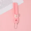 Joli peigne à cheveux rose mini dessin animé avec chaîne de perles portable, idéal pour enfants. - Petit cochon (avec chaîne à billes)