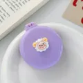 Mini brosse à cheveux pliante portable avec miroir, design mouton mignon, peigne violet compact. - Agneau