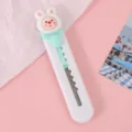 Mini cortador kawaii con conejito rosa portatil papeleria escolar para estudiantes - Conejo