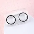 Clear Contact Lens Case Portable Student Travel Eye Care Companion Box Simple Style - S / Black