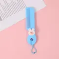 Joli peigne à cheveux bleu mini lapin de dessin animé portable pour enfants et étudiants - Petit lapin (avec chaîne à billes)