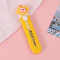 Mini cúter de diseño bonito, cortador portátil amarillo, papelería escolar y oficina - Pollo