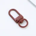 Brown metal lobster clasp swivel trigger clip hook for keychains, bags and DIY crafts accessories. - Keychain Gate Hook in Brown