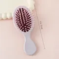 Mini brosse à cheveux coussin d'air portable pour enfants avec taille compacte de 13,7 cm par jour. - Brosse pneumatique violet clair contrasté