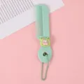Joli peigne à cheveux miniature vert avec motif de grenouille et chaîne de perles portable. - Grenouille (avec chaîne à billes)