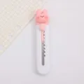 Mini schattig roze konijn hobbymes, draagbare pakketsnijder voor kantoor en school. - Groot Gezicht Konijn