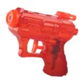 Transparent Red Plastic Mini Water Gun for Summer Outdoor Beach Water Play Fun Toy - Red