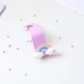 Schattige cartoon regenboog wolk autostoel haak multifunctionele paarse ophanghouder opslag - Hart wolk regenboog