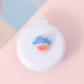 Brosse à cheveux coussin d'air pliable compacte avec joli miroir de dessin animé. - Poupée à grande bouche avec frange