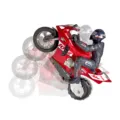 2.4G remote control self-balancing stunt single-wheel standing motorcycle toy for boys model - Red