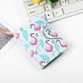 Süßer Flamingo Druck Kartenetui Mehrere Fächer Kreditkartenetui Ausweisbrieftasche - Muster mit mehreren Vögeln