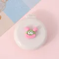 Brosse à cheveux pliante portable à coussin d'air avec miroir et joli design de dessin animé. - Poupée laide à grande bouche