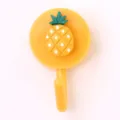Yellow Cartoon Cute Pineapple Wall Hook Sticky Hanger for Room Keys and Small Items - Resin Style - Pineapple