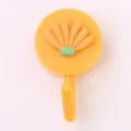 Cute yellow cartoon wall hook, adhesive decorative key holder for student bedroom dorm room. - Resin Style - Yellow Base Banana