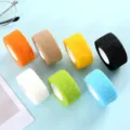 Colorful self-adhesive cohesive finger bandage, non-woven tape for nail care and finger protection. - 2.5cm*4m / Simple Style - Black