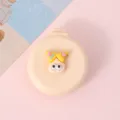 Jolie brosse à cheveux pliante avec miroir, mini peigne de voyage portable pour les filles. - Fille aux Cheveux Jaunes