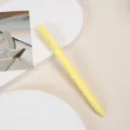 Pastellgelber einziehbarer Gelschreiber, glatt schreibender schwarzer Tintenstift für Schule Büro. - Gelb