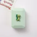 Mignon étui pour lentilles de contact dinosaure boîte double portable mini boîte de soin - Modèle en résine / Dinosaure Vert