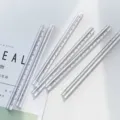Transparent plastic triangular scale ruler set for student drawing, office and school use. - 20cm Triangular Scale Ruler / Clear