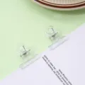 Transparent multi-functional plastic clip clear document paper holder snack sealing clip - Small (31mm)