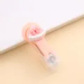 Cortauñas plegable lindo para mujeres con estuche protector y lazo rosa, herramienta de manicura - Magdalena
