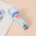 Süßer Cartoon Puppe Faltender Nagelknipser, blaues Design Haushalts Maniküre Werkzeug. - Großmaul-Puppe mit Pony