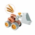 Kids wheat straw toy bulldozer push excavator beach vehicle for toddler outdoor fun games - Bulldozer