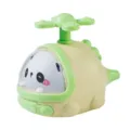 Juguete de Helicóptero de Animales de Dibujos Animados Push de Inercia para Niños Verde Beige - Amarillo Crema