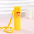 Niedliche mini tragbare Sprühflasche mit Kordel, gelbe Reise-Unterflasche für Kosmetik. - Lanyard-Stil - Küken / 10ML