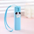 Mini bottiglia spray portatile con simpatico design di cane e cordino per viaggi 90ch - Modello con cinturino a mano - Cagnolino / 10ML