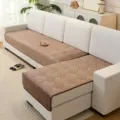 Minimalistische Ultraschall Kurzlauf Sofa Kissen, Anti-Rutsch Wohnzimmer Couchbezug. - Rauten-Gitter-Stil / 70x70cm / Dunkelbraun