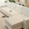 Einfarbig minimalistische Ultraschall Kurzplüsch Sofakissen rutschfeste Couchbezug Matte - Youman-Stil / 70*70 [Für Armlehne/Rückenlehne] / Gebrochenes Weiß