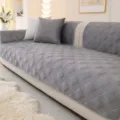 Minimalistische einfarbige Ultraschall Kurztuch Sofa Kissenbezug fuer Wohnzimmer Dekoration - Geman-Stil / 70x70cm (Armlehne/Rückenlehne) / Dunkelgrau
