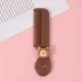 Joli mini peigne à cheveux dessin animé portable outil coiffure marron ours mignon. - Ours Brun