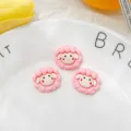 Süße rosa Schaf Harz Cabochons für Handyhülle DIY Handwerk herstellen, Haarklammer Dekor. - Rosa Schaf